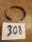 signed Johnathan Nez contemporary NAVAJO STERLING thick decorative bracelet 58 grams