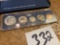 1966 United States Special Mint Set 40% Silver half plus Quarter Dime Nickel and penny in plastic or