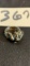 stunning RING Brutalist antique MATEO 950 Sterling Platinum?  Mexico