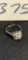 beautiful 18K white gold with diamonds cocktail ring 3 grams