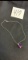 vintage WHITE GOLD Amethyst Necklace