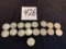 17 early 1900s BARBER HEAD V nickels from 1900 - 1911 coins