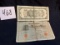 pair of vintage foreign bills 1910 GERMAN $1000 bill and 1930 SHANGHAI Central Bank of China $10 Gol