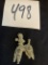 vintage POODLE dog art deco brooch pin