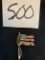 vintage AMERICAN FLAG BROOCH Art Deco pin