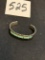 antique MT PANTEAH ZUNI sterling silver turquoise signed bracelet cuff 18 grams