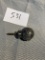 Victorian antique STERLING Cane Topper with bird engraving