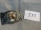 Turquiose large Cowboy style belt buckle