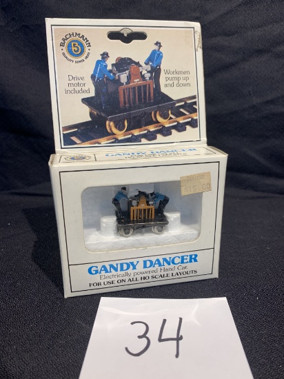 Bachmann Gandy Dancer For Use On All Ho Scale Layouts Drive Motor Included! Workmen Pump