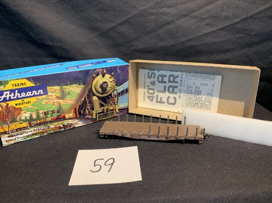 Vintage Athearn Ho Scale Model Train Prr Flat Car
