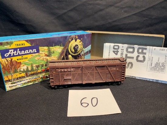 Vintage Sante Fe Athearn Stock Car 1776 Ho Scale Model Train Nos