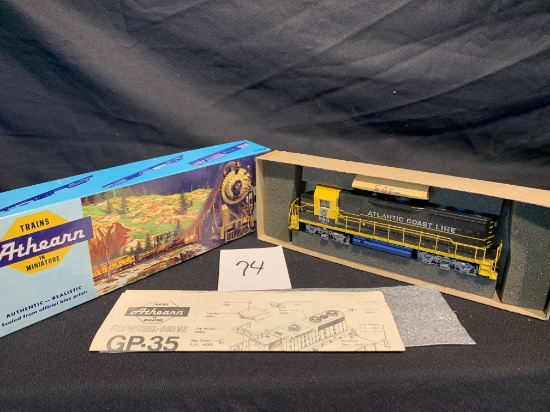 Atlantic Coast Line Athearn Locomotive Ho Scale Nos Train!