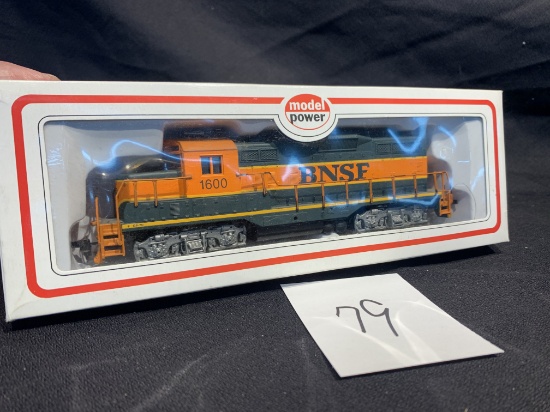 Vintage Bnsf Model Power 1600 Ho Scale Model Train Gp9 Locomotive