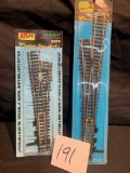 Pair Of Atlas Ho Nickel Silver Turnout Tracks New In Package #4 Right #262 And Left Ho Nickel Silver