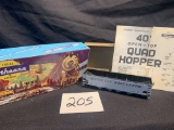 Western Maryland Athearn Ho Scale 40' Open Top Quad Hopper In Original Box