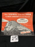 The Lionel Train Line for 1950 full color catalog manual