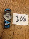 signed RS STERLING Watch band SOUTHWEST