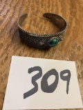 signed vintage TURASI or Victorian STERLING Bracelet .925 24 grams