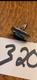 Navajo SOUTHWESTEN Signed PAUL J Sterling Turquoise Ring