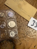1961 US TREASURY Department PHILADEPHIA COIN MINT PROOF SET Silver Half Quarter Dime
