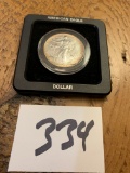 1992 SILVER AMERICAN EAGLE $1 coin 1 oz fine silver