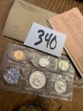 1963 US TREASURY Department PHILADEPHIA MINT COIN SET Silver Half Quarter Dime Nickel Penny