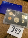 1972 S United States Proof Set Half Dollar Quarter Dime Nickel Penny