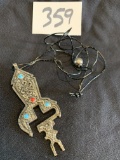 unusual antique Southwest necklace