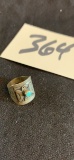 Southwest ThUNDERBIRD STERLING TURQUOISE Ring