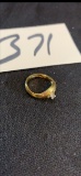 14K GOLD ring with small Diamond weighs 6 grams