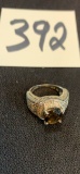beautiful SMOKY QUARTZ Sterling .925 classic ring