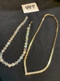 pair of 2 very nice Mid century necklaces
