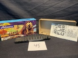 Vintage Athearn Ho Scale Model Train Flat Car With Stakes In Box