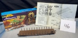 Vintage Athearn Ho Scale Model Train Flat Car With Stakes In Box