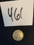 1945 Walking Liberty Silver Half Dollar Coin very fine condition