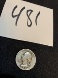1948 SILVER Washington quarter coin very good condition