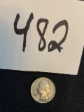 1956 SILVER Washington quarter coin very good condition