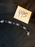 vintage Blue Sapphire Sterling bracelet
