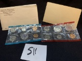 1968 US Treasury Department PROOF Sets both RED and BLUE COIN Packages MINT