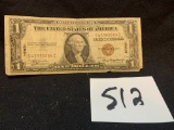 rare 1935 A HAWAII $1 bill silver certificate in good condition S42390684C
