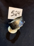 vintage signed DANECRAFT wide antique STERLING Bracelet cuff 24 solid grams