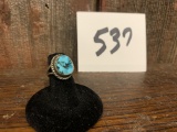 Vintage Navajo Southwest Sterling & Turquoise Ring