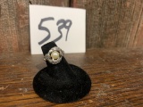 Antique Sterling Ring With Pearl Beautiful Setting