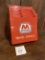 1960s Marathon Travel Service Metal Gas Station Display Application For Credit Cards Travel Service