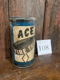 Antique Ace Tire Talc Large Advertising