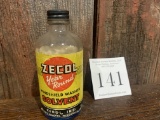 Zecol Year Round Windshield Washer Solvent Glass Bottle