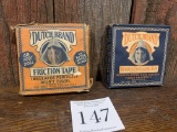 Pair Of Dutch Brand Rubber Insulating Tape 1930s Advertising Items