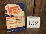 1943 Sohio Moto-record How To Prevent Gasoline Waste