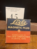 Vintage Advertising Lisle Magnetic Plug Clarinda, Iowa