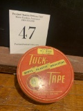 Vintage Advertising Tin Tuck Tape Vinyl Plastic Insulating Ny One Roll No. 330